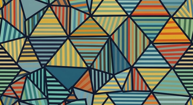 Geometric Dawn Mosaic