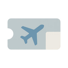 Fototapeta premium PNG Airplane ticket travel illustration.