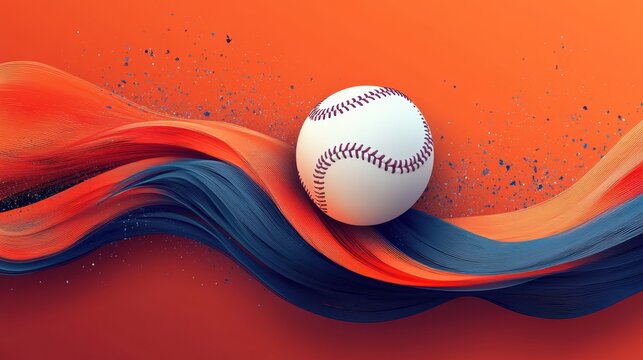 Baseball on white background,Baseball player hitting ball with bat,home run,baseball or t shirt, posters and banner,sport day, ball Icon Concept,Vector Template.