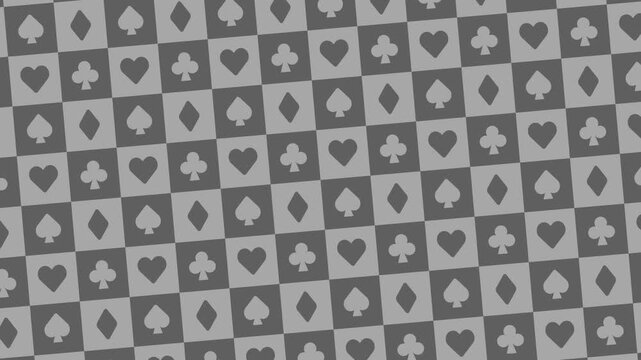 トランプの記号の形で切り替わるトランジションセット／A transition set that switches scenes using playing card suit shapes