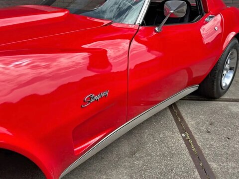 Red Chevrolet Corvette Stingray vintage sports car