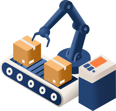 Logistics and Supply Chain Isometric Illustration Set. Warehouse and Logistics Isometric Illustration Collection. Global Supply Chain Isometric Icon Set.