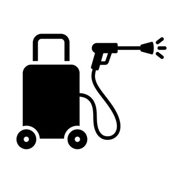 pressure washer glyph icon