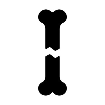 broken bone glyph icon