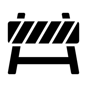 roadblock glyph icon
