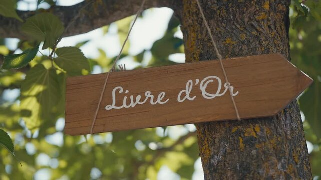 Wooden Wedding Guest Book Sign