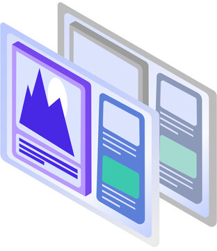 Productivity and Workflow Isometric Illustration Set. Productivity Tools Isometric Illustration Collection. Workflow Management Isometric Icon Set