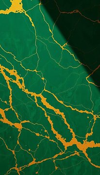 Luxurious green marble texture with golden undertones, creating a sophisticated ambiance, decor, simple