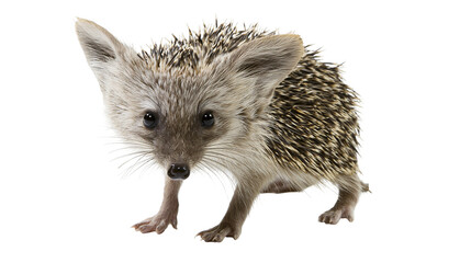 Small hedgehog with large ears and spiky fur © Sylas