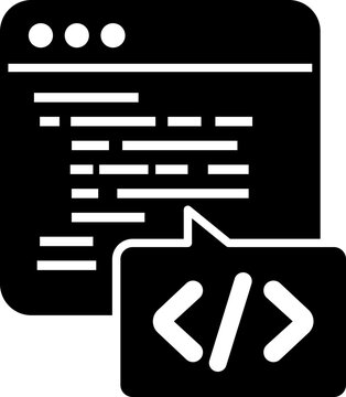 coding code editor window clipart vector outline