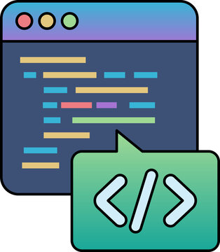 coding code editor window clipart vector shape