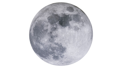 Full moon with visible craters and maria © Sylas