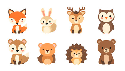 Fototapeta premium set of animals