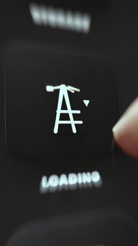 LNG Terminal Loading Category App Icon with a Loading Arm Tower