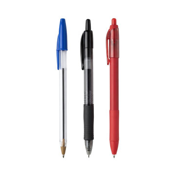 Blue Black and Red Ballpoint Pens Transparent PNG Writing Instrument Clipart