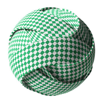 3d sphere with a white background
