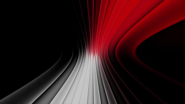 Red abstract tunnel creates a futuristic motion concept for seamless 4K video backgrounds