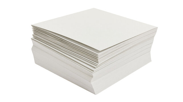 Stack of white paper sheets
