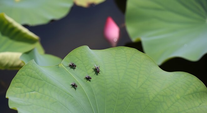 ants on a flower