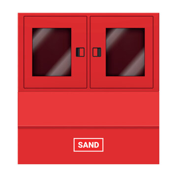 A closed-type combined fire shield designed for storing fire-fighting equipment and sand for emergency situations