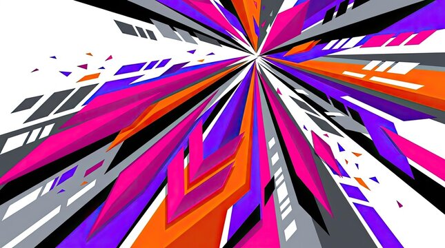 Pink and purple radial speed graphic for wraps.
