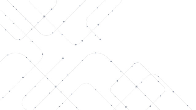Minimal Abstract Technology Background with Connected Lines and Dots Network Pattern