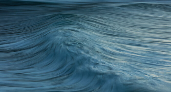 View of a wave st slow shutter speed