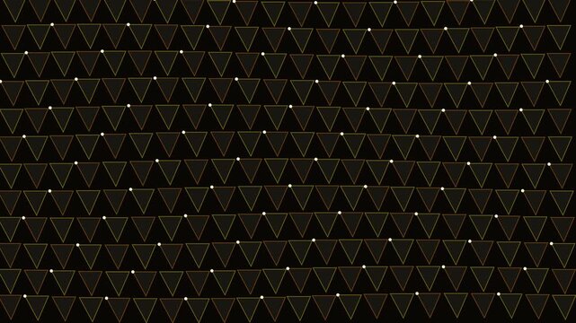 Abstract geometric mesh pattern with glowing points motion background