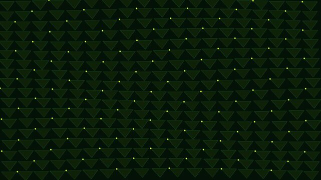 Abstract geometric mesh background with glowing neon dots