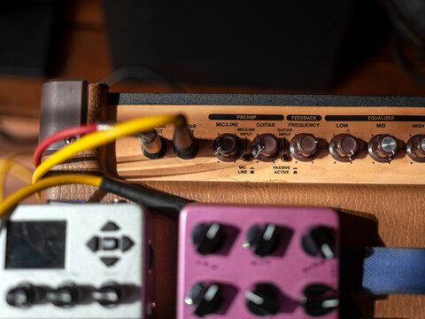 guitar amplifier and pedals