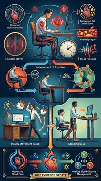Health impact of sedentary office work and active lifestyle choices