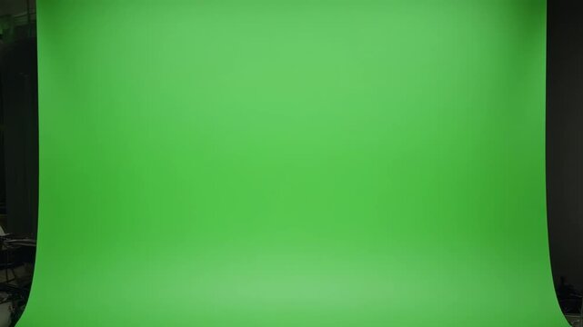 Six seamless green screen backgrounds in a grid formation for chroma key compositing and virtual production