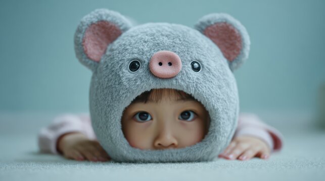 piggy bank saving concept, hand placing coin into piggy bank slot, minimal studio background, ultra realistic photography