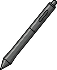 Fototapeta premium Graphic tablet stylus pen icon illustration isolated on white background, digital drawing and design tool