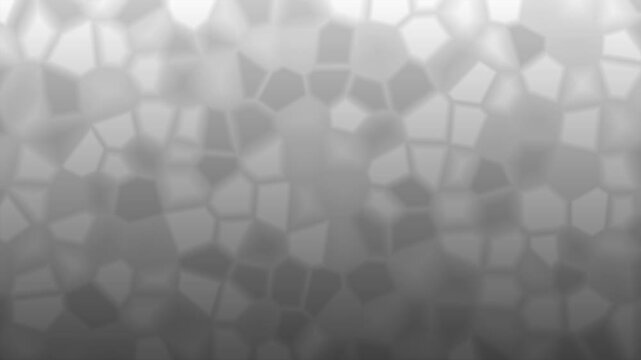 Grey abstract mosaic background with voronoi geometric pattern and monochrome gradient texture. suitable for web design backgrounds, presentations, product mockups, and social media graphics