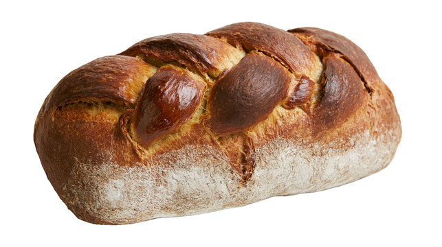 Crusty artisan bread loaf with golden brown crust and soft crumb