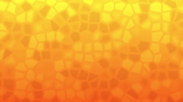 Yellow and orange abstract mosaic background with voronoi geometric pattern and soft gradient texture. suitable for web design backgrounds, presentations, and social media graphics