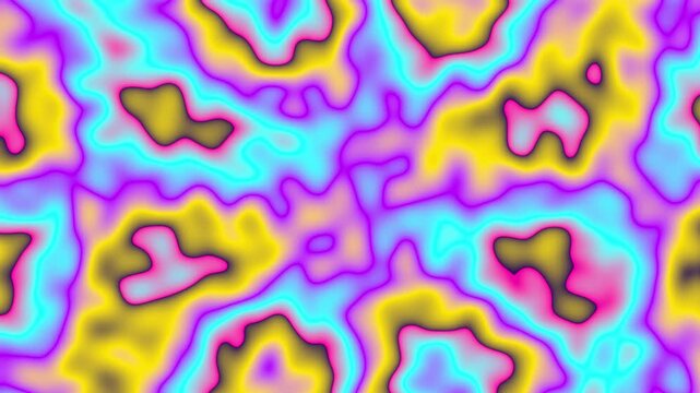Futuristic Quantum Wave Neon Cyber Space Abstract Motion Loop