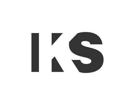 IKS logo design. Initial letter I K S bold font style for tech startups, consulting, corporate branding. Creative company name, headlines typography identity, trendy logotype.