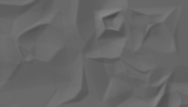 Abstract background with crumpled paper texture in neutral grey color