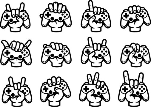 game controller vector sheet