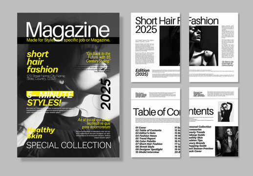 Creative Fashion Lookbook Magazine Template
