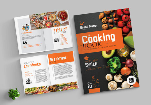 Minimal Cooking Book Template Layout