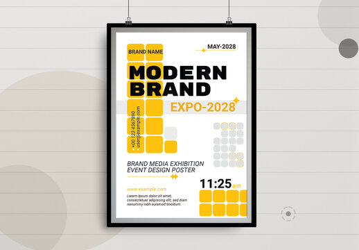 Modern Brand Promotion Event Poster Design