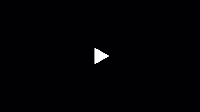 Play and Pause Button Toggle Animation on Transparent Background with Modern Media Control Icons, Video Music Play, Start and Stop Buttons, Video Player UI, App Interface, Motion Graphic in 4K. 
