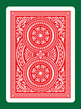 Classic playing cards back design