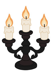 candlestick with candle