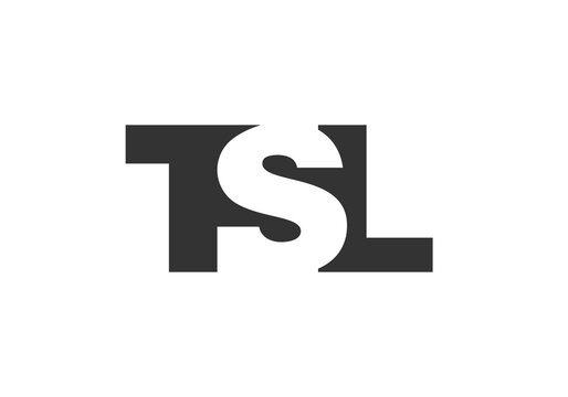 TSL logo design. Initial letter T S L bold font style for tech startups, consulting, corporate branding. Creative company name, headlines typography identity, trendy logotype.
