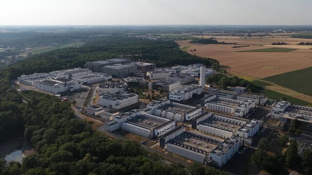 Aerial View of Data Center Campus in Paris