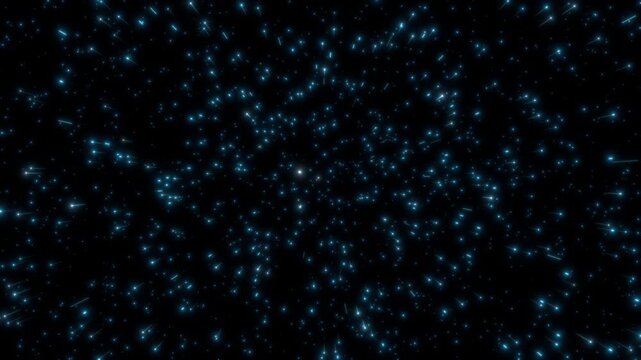 Abstract background. Traveling through among beautiful star glow fields flying in galaxy space star burst light.